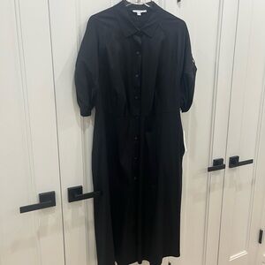Brand new with tags Chico's Black Puff Sleeve Shirt Dress with belt